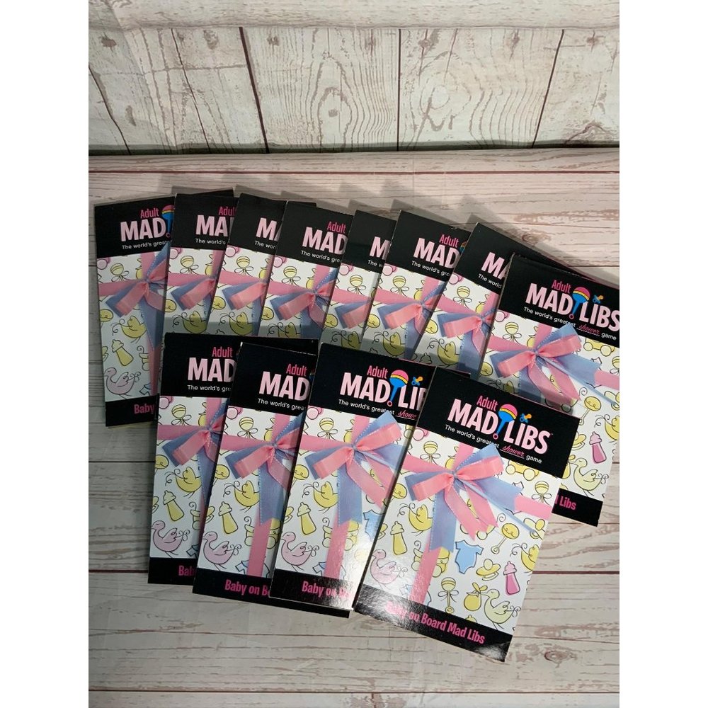 $3/15 Adult Mad Libs Funny Baby Shower Game